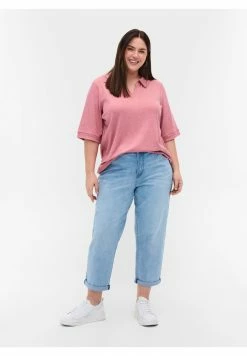 Zizzi 2/4 SLEEVES - Polo - Rose Melange