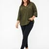 Zizzi Blouse - Ivy Green Check -France Zizzi Soldes 2022 7a228f8da7a1415cb830ba202f1e3a7b