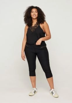 Zizzi SLIM FIT - Pantalon Classique - Black