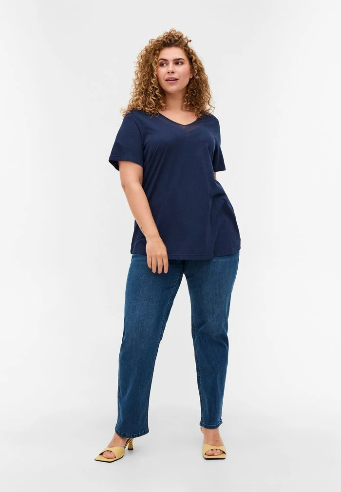 Zizzi T-shirt Imprimé - Blue 2 Zizzi T-shirt Imprimé - Blue – Image 2