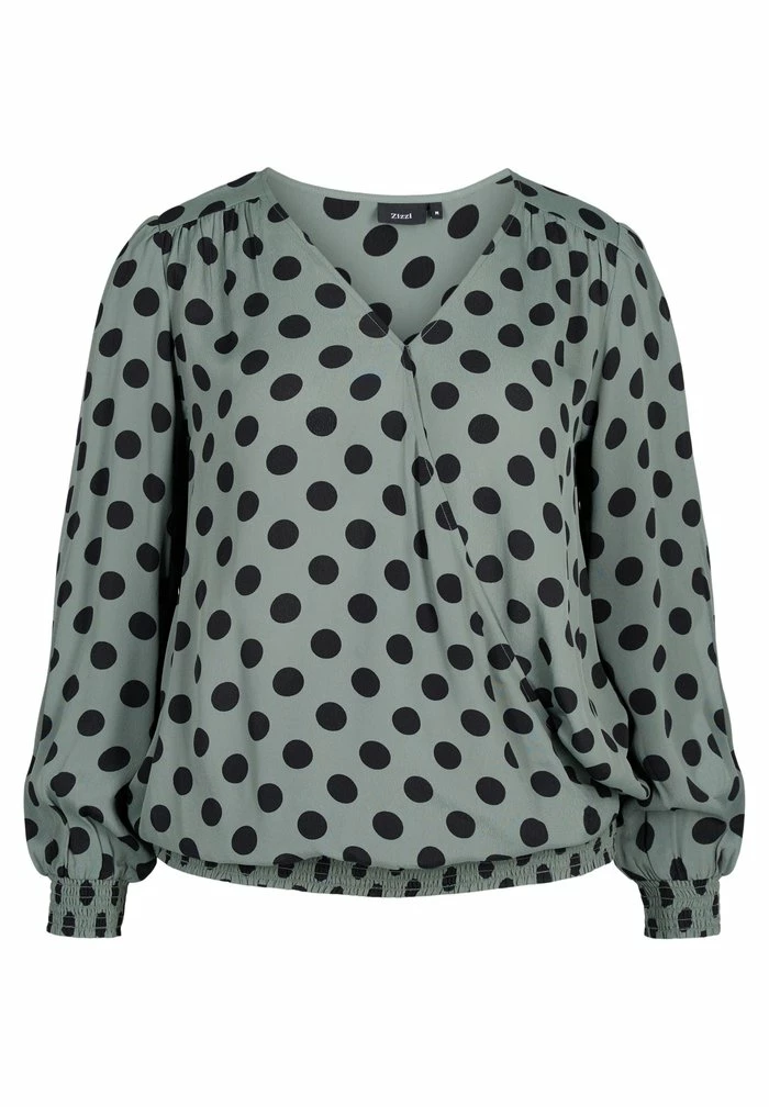 Zizzi Blouse - Green 4 Zizzi Blouse - Green – Image 4