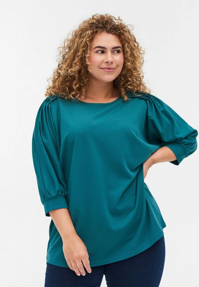 Zizzi Blouse - Pacific 1 Zizzi Blouse - Pacific
