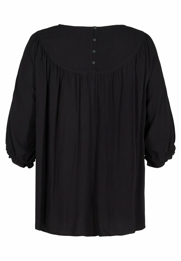 Zizzi MED BRODERI - Blouse - Black 5 Zizzi MED BRODERI - Blouse - Black – Image 5