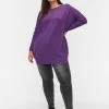 Zizzi Pullover - Purple -France Zizzi Soldes 2022 814513259df7420083d10e66b998cbb7
