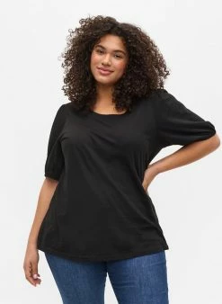 Zizzi T-shirt Basique - Black