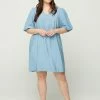Zizzi Tunique - Blue -France Zizzi Soldes 2022 81d0e4b8ed39459eac56c35178745b95