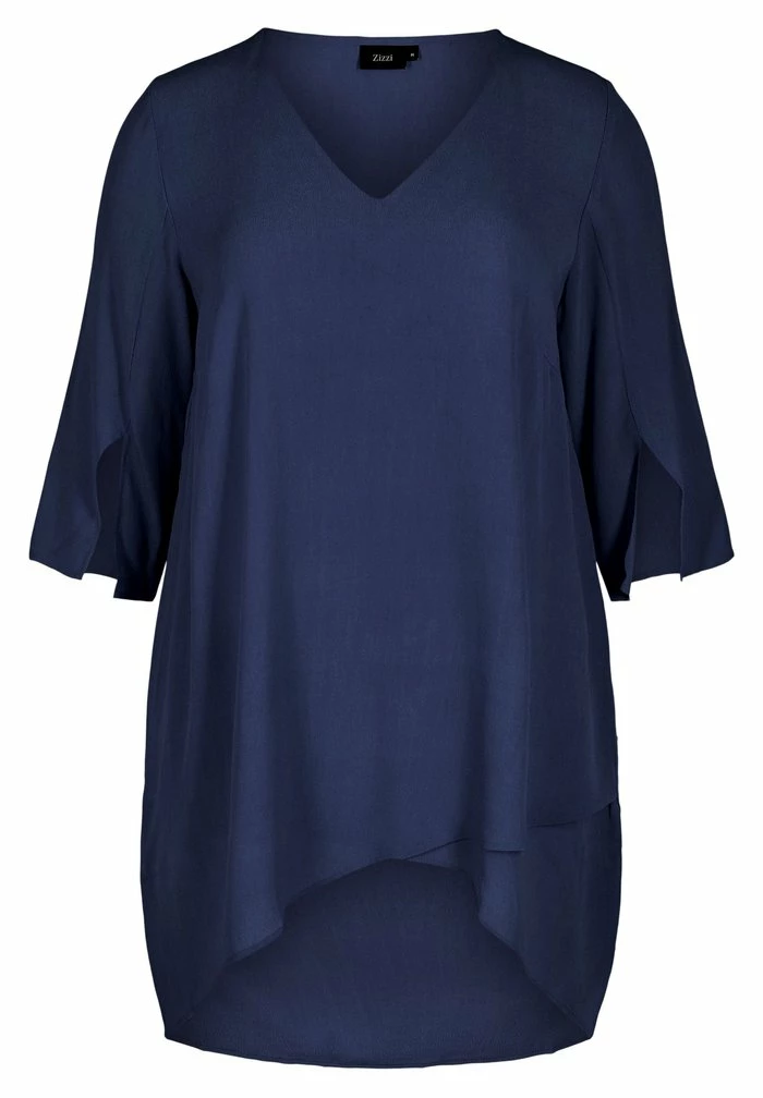 Zizzi MIT V-AUSSCHNITT UND 3/4-ÄRMELN - Tunique - Navy Blazer 1 Zizzi MIT V-AUSSCHNITT UND 3/4-ÄRMELN - Tunique - Navy Blazer
