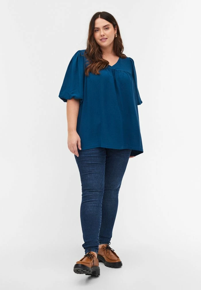 Zizzi Blouse - Blue 1 Zizzi Blouse - Blue