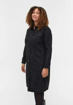 Zizzi Robe Chemise - Black