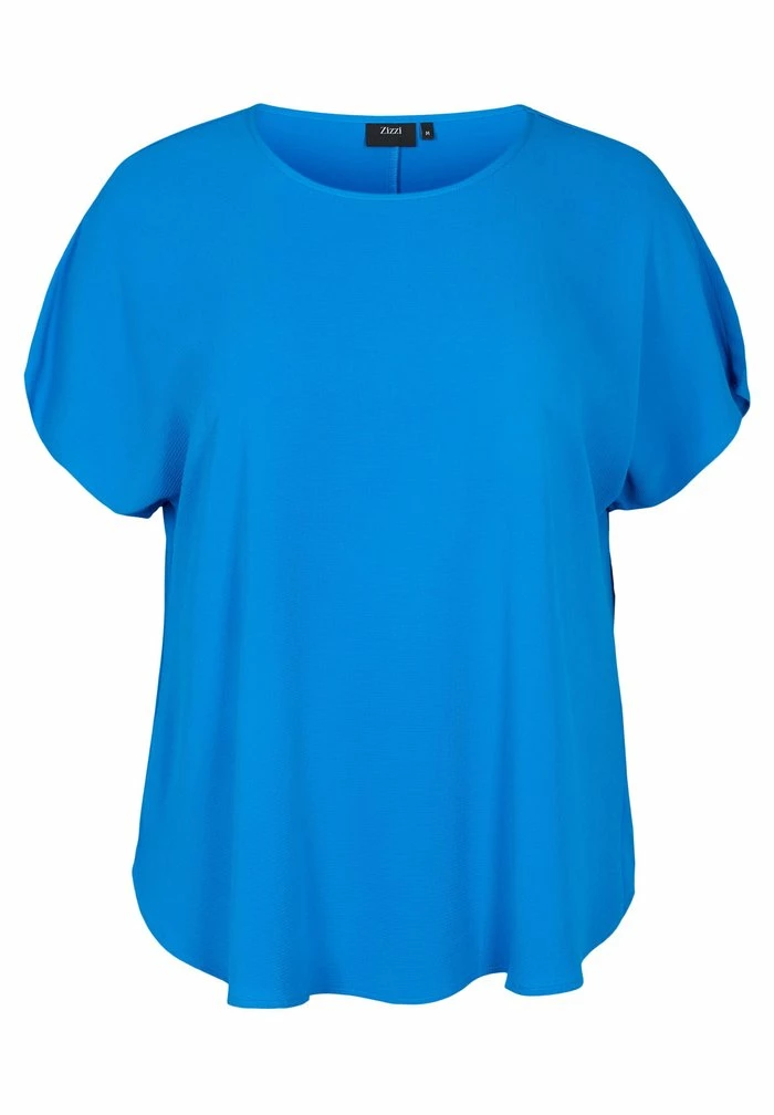 Zizzi WITH SHORT SLEEVES - Blouse - Princess Blue 4 Zizzi WITH SHORT SLEEVES - Blouse - Princess Blue – Image 4