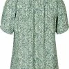 Zizzi Blouse - Light Green Leaf -France Zizzi Soldes 2022 83bd505fd25847ef9241a3268a143271