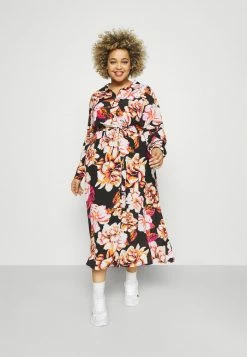 Zizzi MNANNA DRESS - Robe Chemise - Black