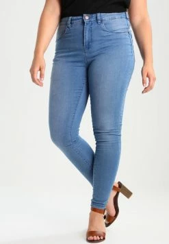 Zizzi AMY LONG - Jeans Skinny - Light Blue