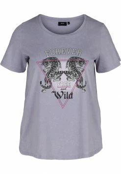 Zizzi T-shirt Imprimé - Silver Bullet Acid