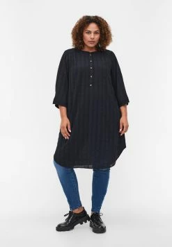 Zizzi MIT 3/4-ÄRMELN - Robe De Jour - Blue
