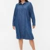 Zizzi Robe En Jean - Blue Denim -France Zizzi Soldes 2022 874c3b5ab005419e9a8e2cf35f52efad