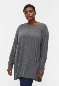 Zizzi Pullover - Dark Grey Melange