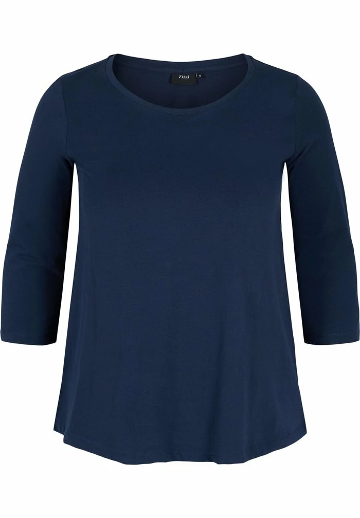 Zizzi WITH 3/4 LENGTH - T-shirt à Manches Longues - Blue 2 Zizzi WITH 3/4 LENGTH - T-shirt à Manches Longues - Blue – Image 2