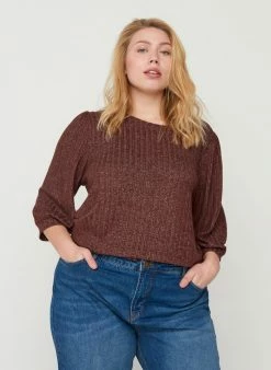 Zizzi Blouse - Brown
