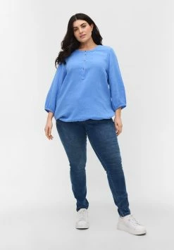 Zizzi 3/4-ÄRMELN - Blouse - Ultramarine