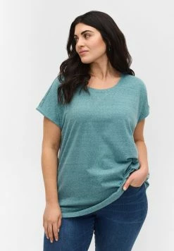 Zizzi T-shirt Basique - Dragonfly Melange