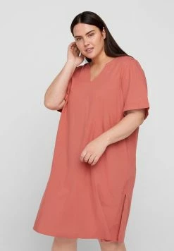 Zizzi Robe En Jersey - Canyon Rose