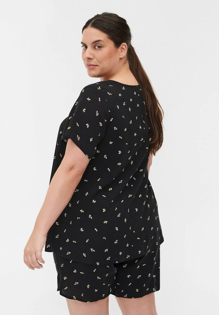 Zizzi KORTE ÆRMER - T-shirt Imprimé - Black Aop 3 Zizzi KORTE ÆRMER - T-shirt Imprimé - Black Aop – Image 3