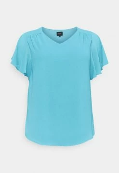 Zizzi T-shirt Basique - River Blue