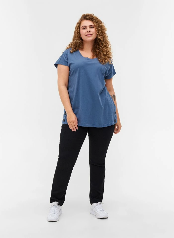 Zizzi T-shirt Imprimé - Grey 2 Zizzi T-shirt Imprimé - Grey – Image 2