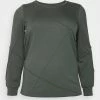 Zizzi MDENISE BLOUSE - T-shirt à Manches Longues - Green -France Zizzi Soldes 2022 8de42a0aae0f4b4a95e44eb81e74973d