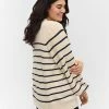 Zizzi Pullover - Birch W Navy Stripes -France Zizzi Soldes 2022 8e46421a99064586a434212cccf1d618