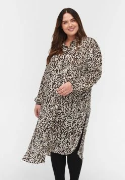 Zizzi MED SLIDS - Robe Chemise - Chain Aop