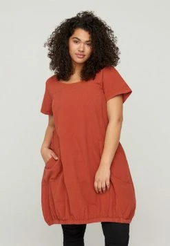 Zizzi Robe De Jour - Orange