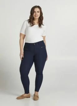 Zizzi Pantalon Classique - Dark Blue
