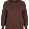 Zizzi MIT RUNDHALSAUSSCHNITT - Pullover - Brown -France Zizzi Soldes 2022 904606c33c5f4015953afc560dda70b3