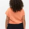 Zizzi T-shirt Imprimé - Orange -France Zizzi Soldes 2022 905444f2807545d89675d2fb933ab15a