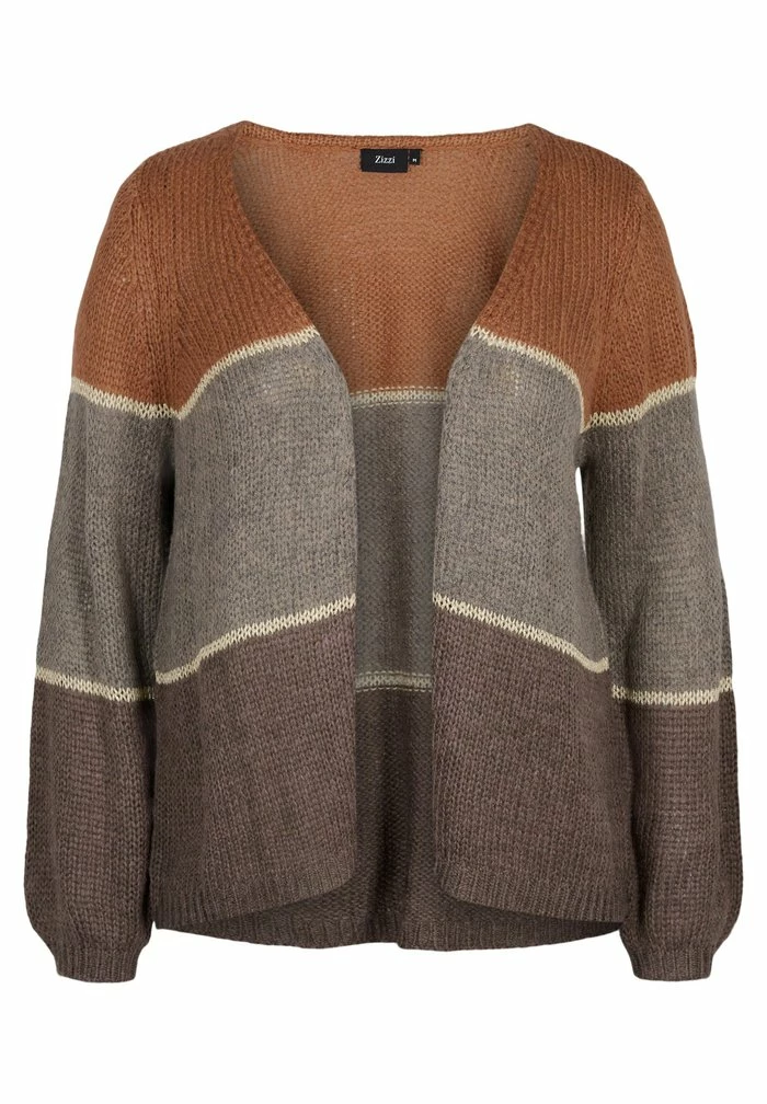 Zizzi WITH STRIPES AND BALLOON SLEEVES - Blazer - Burlwood Mel/comb 4 Zizzi WITH STRIPES AND BALLOON SLEEVES - Blazer - Burlwood Mel/comb – Image 4