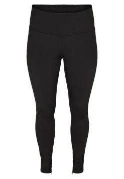 Zizzi MIT REISSVERSCHLUSS - Legging - Black
