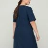Zizzi Robe De Jour - Blue -France Zizzi Soldes 2022 9273d387367543febca01c70190be4f1