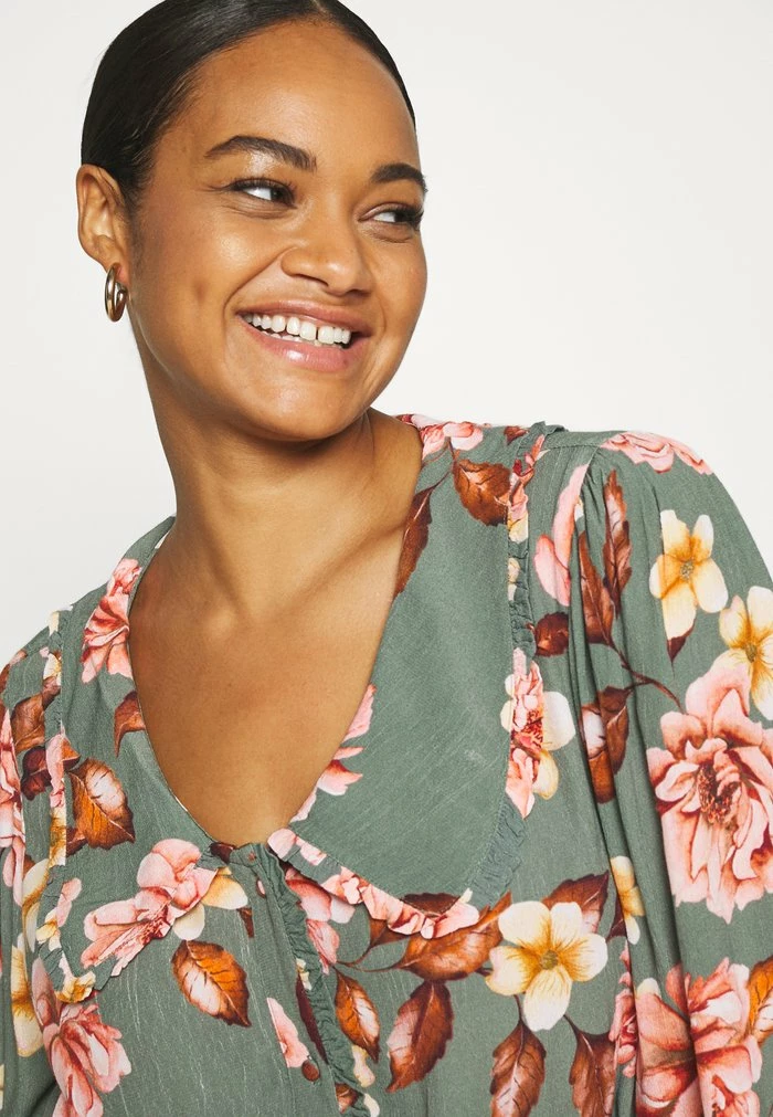 Zizzi EFIOLA MIDI DRESS - Robe Longue - Grün 4 Zizzi EFIOLA MIDI DRESS - Robe Longue - Grün – Image 4