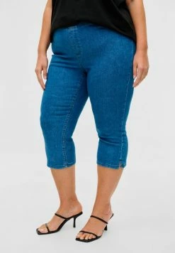 Zizzi Short En Jean - Blue Denim