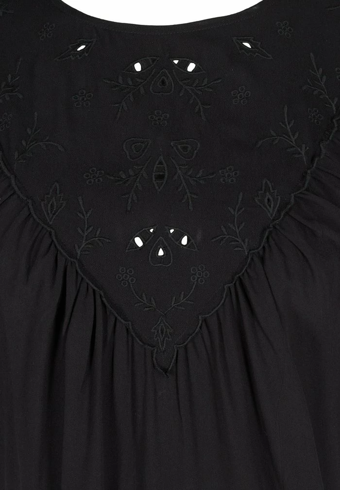 Zizzi MED BRODERI - Blouse - Black 4 Zizzi MED BRODERI - Blouse - Black – Image 4