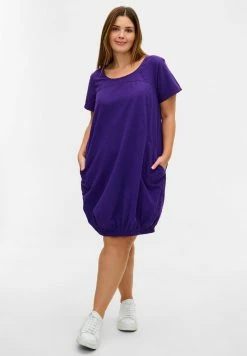 Zizzi SHORT SLEEVED - Robe En Jersey - Purple