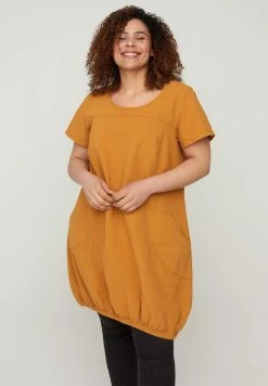 Zizzi Robe De Jour - Yellow