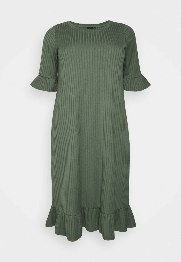 Zizzi EFIDA DRESS - Robe De Jour - Thyme 5 Zizzi EFIDA DRESS - Robe De Jour - Thyme – Image 5