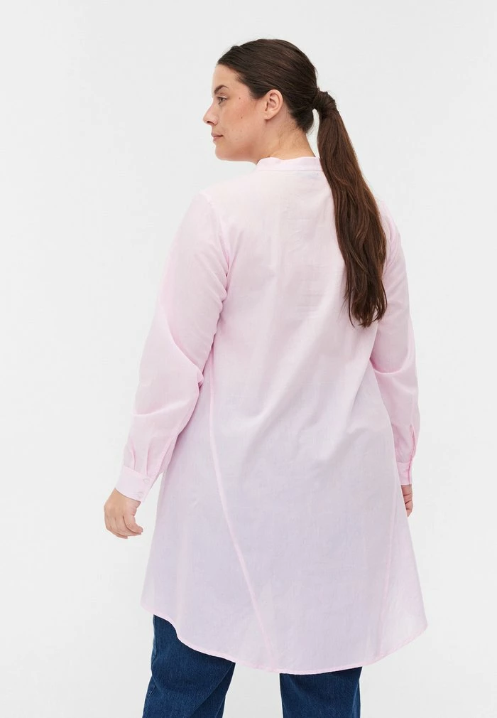 Zizzi Blouse - Pink Stripe 3 Zizzi Blouse - Pink Stripe – Image 3