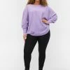 Zizzi STRIKKET RIBKANT - Pullover - Purple Rose -France Zizzi Soldes 2022 96a414a961164983bd052e218958d564