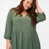 Zizzi KJOLE - Robe De Jour - Thyme -France Zizzi Soldes 2022 972cbbd5f8104249a672991129962cec