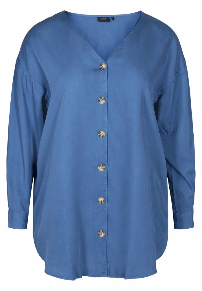 Zizzi Blouse - Blue 2 Zizzi Blouse - Blue – Image 2
