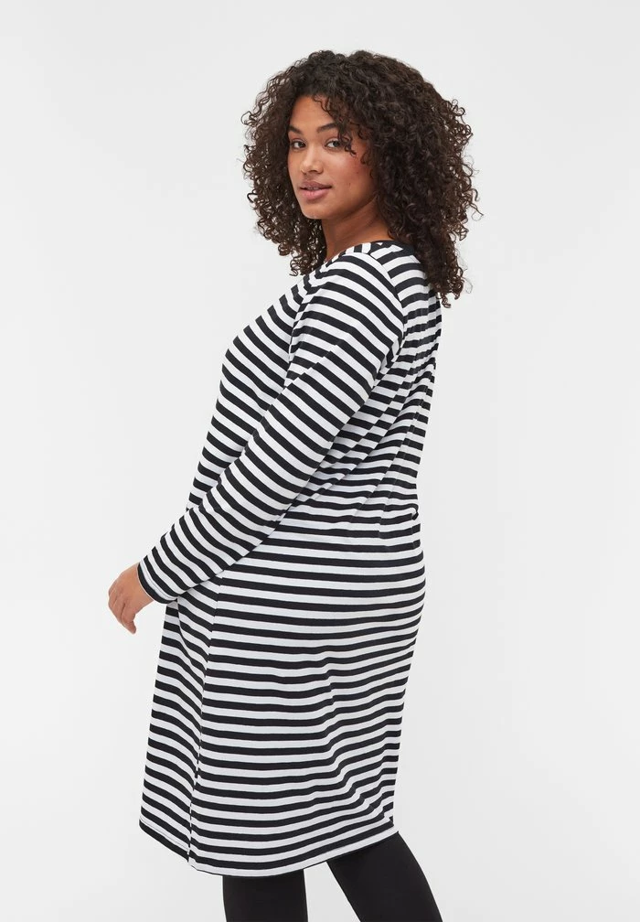 Zizzi MIT 3/4-ÄRMELN - Robe En Jersey - Black 3 Zizzi MIT 3/4-ÄRMELN - Robe En Jersey - Black – Image 3